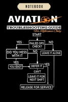 Notebook: Airplane pilot funny pilot troubleshooting guide Notebook6x9(100 pages)Blank Lined Paperback Journal For Student, kids, women, girls, boys, men, birthday giftsPilot gifts notebook 1674982801 Book Cover