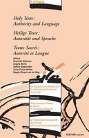 Holy Texts: Authority And Language: Heilige Texte: Autoritst Und Sprache Textes Sacrts: Autoriteet Langue (Yearbook of the European Society of Women in ... Society of Women in Theological Research) 904291582X Book Cover