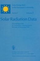 Solar Radiation Data (Solar Energy R&D in the Ec Series F:) 9400971141 Book Cover