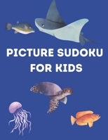 Picture Sudoku For Kids: Sea Creatures B08NF2QNKT Book Cover