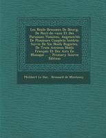 Les Noels Bressans De Bourg, De Pont-de-vaux Et Des Paroisses Voisines, Augmentés De Plusieurs Couplets Inédits: Suivis De Six Noels Bugistes, De ... ... - Primary Source Edition 0341599956 Book Cover
