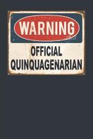 Warning Official Quinquagenarian 1794587888 Book Cover