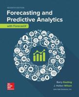 Loose Leaf for Forecasting and Predictive Analytics with Forecast X 1260167070 Book Cover