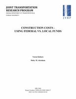 Construction Costs - Using Federal vs. Local Funds 1622601068 Book Cover