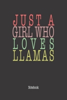 Just A Girl Who Loves Llamas.: Notebook 1655719254 Book Cover