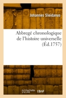 Abbregé chronologique de l'histoire universelle 2329979185 Book Cover