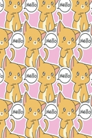 Hello Kitten Notebook: Notebook, Diary and Journal with 120 Lined Pages with friendly cat 1671003047 Book Cover