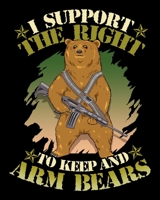 I Support The Right To Keep And Arm Bears: I Support The Right To Keep And Arm Bears Pun 2020-2021 Weekly Planner & Gratitude Journal (110 Pages, 8" x ... Moments of Thankfulness & To Do Lists 1670946754 Book Cover