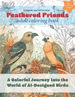Feathered Friends: A Colorful Journey into the World of AI-Designed Birds: Adult Coloring Book B0BZFDM92X Book Cover