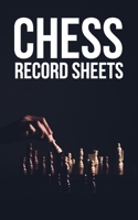 Chess Record Sheets: 110 sheets for score keeping Minimalist Dark Photo Cover 108918056X Book Cover