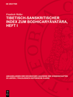 Tibetisch-Sanskritischer Index Zum Bodhicaryāvatāra, Heft I 3112742087 Book Cover