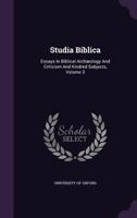 Studia Biblica Et Ecclesiastica; Volume 3 0530251159 Book Cover
