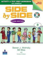 Side by Side 3: Activity & Test Prep Workbook with Lifeskills and 2 Audio CDs 013040649X Book Cover
