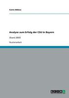 Analyse zum Erfolg der CSU in Bayern: 3638650855 Book Cover