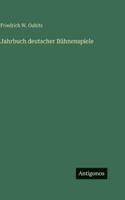 Jahrbuch deutscher Bühnenspiele (German Edition) 3563688532 Book Cover