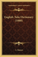 English-Tulu Dictionary 1167029178 Book Cover