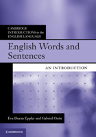 English Words and Sentences: An Introduction 0521171873 Book Cover