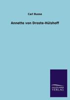 Annette Von Droste-Hulshoff 101907809X Book Cover