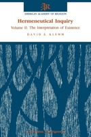 Hermeneutical Inquiry: Volume 2: The Interpretation of Existence (Studies in Religion) 1555400353 Book Cover