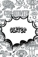 Oliver: Personalized Doodle Isometric DOT Paper Notebook featuring 120 pages 6"x9" 1798068974 Book Cover