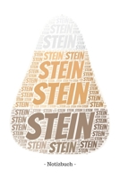 Stein: Notizblock Notizbuch DIN A5, 120 Seiten Gepunket, dotted, punktkariert, dot grid Notizen, Termine, Planer, Tagebuch, Organisation Wortwolke Geschenk 1695383532 Book Cover