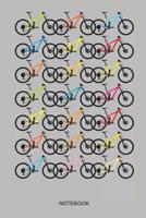 Notebook: MTB Mountain Bike Notebook Mountain Bike Gift for cyclists, kids, men and women who love cycling, mountain biking and bicycle adventures 1091639124 Book Cover