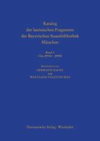Katalog Der Lateinischen Fragmente Der Bayerischen Staatsbibliothek Munchen: Band 3. CLM 29550 - 29990 3447069449 Book Cover