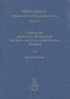 Katalog Der Griechischen Handschriften Der Staats- Und Universitatsbibliothek Hamburg 3895002690 Book Cover
