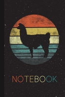 Notebook: Alpaca Lover Gifts Funny Retro Vintage Zoo Animal Silhouette Blank Lined Blank Lined Notebook for Women Men Kids Great Present Thanksgiving / Birthday / Party Christmas Journal for Her Him 1671112210 Book Cover