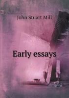 Early Essays 1340258633 Book Cover