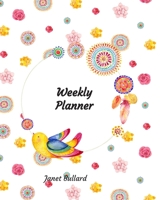 Weekly Planner: Red Yellow Pink Roses One Year Monthly Undated Planner 1655006665 Book Cover