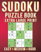 Soduku Easy: Sudoku Extra Large Print Size One Puzzle Per Page (8x10inch) of Easy,Medium Hard Brain Games Activity Puzzles Paperback Books with for Men/Women & Adults/Senior B08GTL747F Book Cover