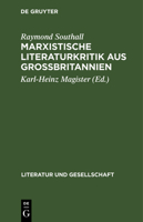 Marxistische Literaturkritik aus Großbritannien 3112479572 Book Cover