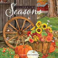 Celebrating Seasons 2025 12 X 24 Inch Monthly Square Wall Calendar Featuring the Artwork of Lynnea Washburn Plastic-Free 1773728245 Book Cover