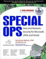 Special Ops: Host and Network Security for Microsoft, UNIX, and Oracle 1931836698 Book Cover