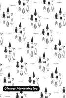 Glucose Monitoring Log: Christmas tree pattern cover 1730980732 Book Cover