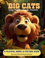 BIG CATS - A Playful Minds AI Picture Book for Ages 3-5: Lions, Tigers, Leopards and Cheetahs (Playful Minds AI Picture Books of Jungle Animals) B0CL362FRZ Book Cover