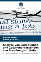 Analyse von Einleitungen und Zusammenfassungen von Forschungsartikeln (German Edition) 620794111X Book Cover