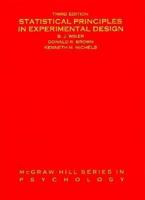 Statistical Principles In Experimental Design 0070709823 Book Cover