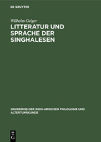 Litteratur und Sprache der Singhalesen 102263254X Book Cover