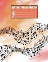 Guitar Tab Notebook: Large Print Blank Sheet Music for Guitar with Chord Boxes, Staff, TAB and Lyric - Music Manuscript Paper Vol. 7 : Blank Sheet Music for Guitar 1978102739 Book Cover