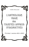 L’ANTHOLOGIE VRAIE des MAXIMES APPROX-IMAGINATIVES: (Florilège I, maximes #801 à #900) B0858TZJ1W Book Cover