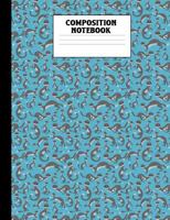 Composition Notebook: Ferret Blue Wide Ruled Book 1793885168 Book Cover