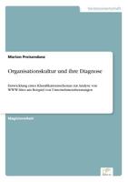 Organisationskultur Und Ihre Diagnose 3838615484 Book Cover