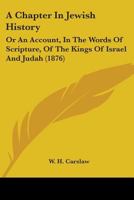 A Chapter in Jewish History 0469712155 Book Cover