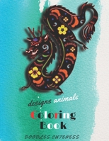 Designs Animals doodles cuteness coloring book: A Fun Coloring Gift Book for Lovers coloring for Animal Designs, Quick and Easy Cocktail B0915ZRQZ7 Book Cover