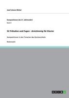 52 Pr�ludien und Fugen - dreistimmig f�r Klavier: Kompositionen in den Tonarten des Quintenzirkels 3640868765 Book Cover