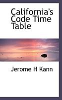 California's Code Time Table 1240115318 Book Cover