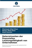 Determinanten der finanziellen Leistungsfähigkeit von Unternehmen (German Edition) 6209993516 Book Cover