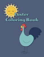 Easter Coloring Book: Cute Easter Coloring book, spring gift for kids and adults B08YQM3WDX Book Cover